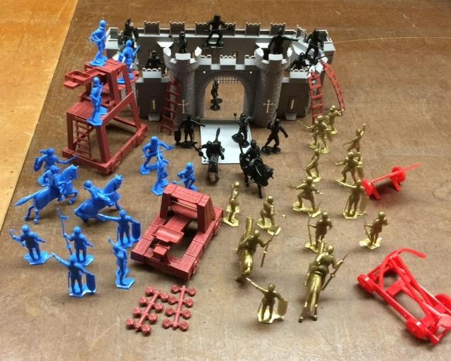 Knights of Old Playset - Includes MPC Castle & Marx Knights -1 left! #1