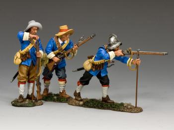 The Musketeer Set--three Royalist musketeer figures--RETIRED. The Musketeer Set--three Royalist musketeer figures--RETIRED. #33713