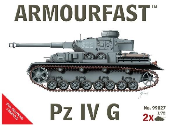 Panzer IVG--two unpainted plastic 1:72 scale tanks -- AWAITING RESTOCK! #1