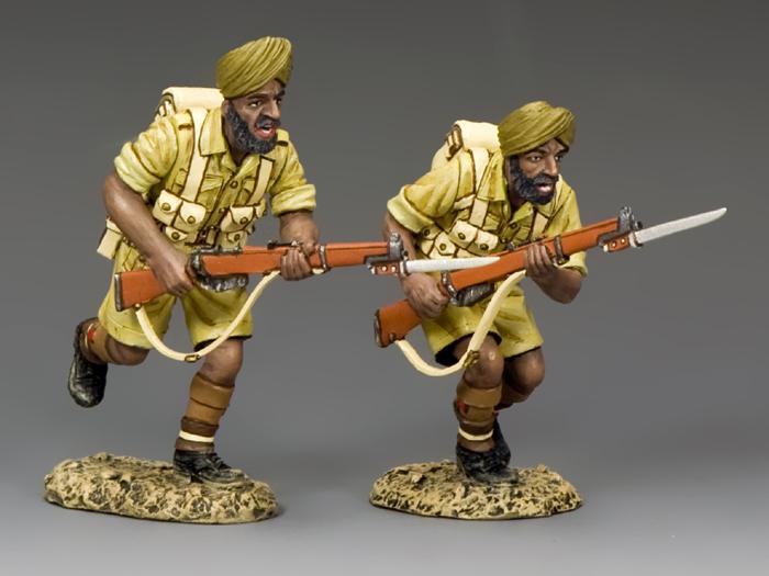 Charge!--two charging Sikh infantrymen -- End-of-the-Run Remainders #1