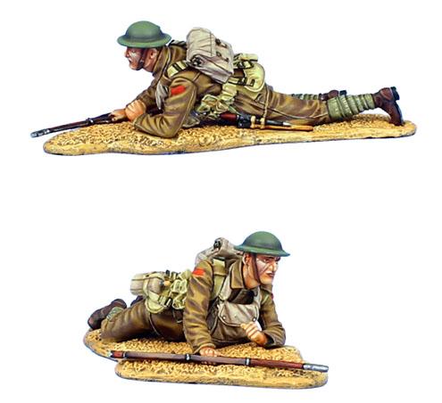 British Infantry Crawling with MLM Mk. II, 11th Royal Fusiliers--single figure #1