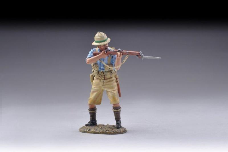British Standing rifleman wearing cut off trousers and small backpack (blue/grey shirt)--single figure--RETIRED--LAST TWO!! #1