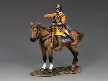 Image of Pointing Round Head Trooper--single mounted figure--RETIRED--LAST ONE!!