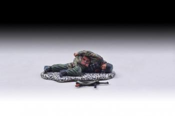 Image of Fallschirmjager Fallen Casualty (Winter)--single figure--RETIRED--LAST ONE!!