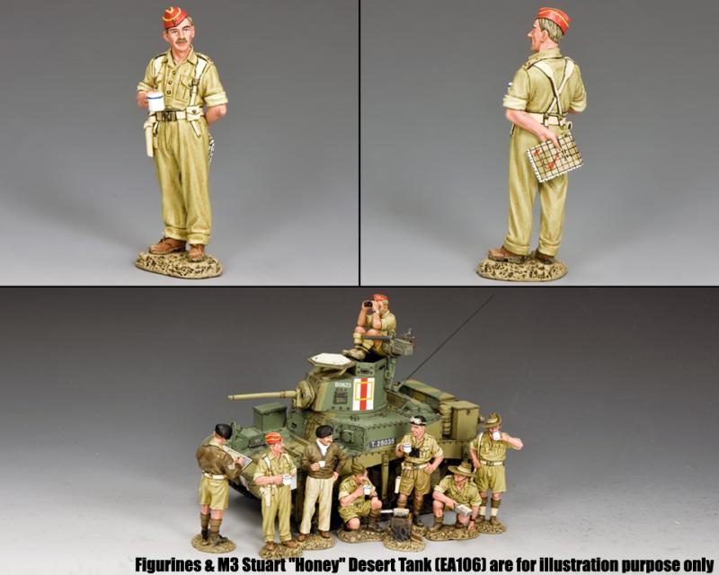 At Ease--single British tank officer figure -- End-of-the-Run Remainders #2