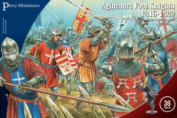 Image of Agincourt Foot Knights, 1415-1429--contains 36 unpainted 28mm hard plastic figures