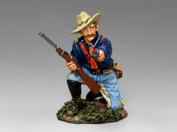 Kneeling Officer with Pistol & Carbine--single U.S. Cavalry figure #0