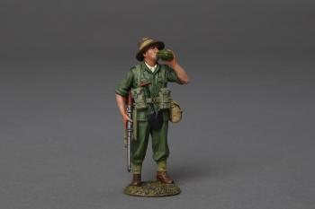 Image of Allied Soldier Drinking Water--single figure--RETIRED--LAST ONE!!