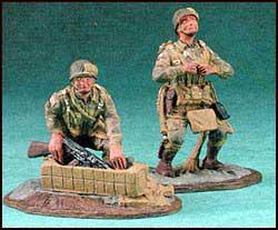 Image of US 101st Airborne Screaming Eagles D-Day Landing--two figures--RETIRED--LAST ONE!!