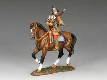 Royalist Cavalier Ready, English Civil War--single mounted figure--RETIRED. Royalist Cavalier Ready, English Civil War--single mounted figure--RETIRED. #35500