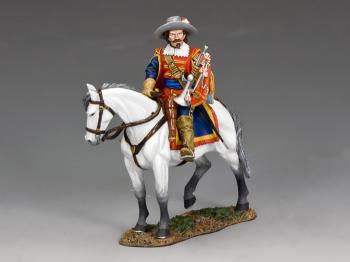 Royalist Trumpeter, English Civil War--single mounted figure--RETIRED. Royalist Trumpeter, English Civil War--single mounted figure--RETIRED. #35502