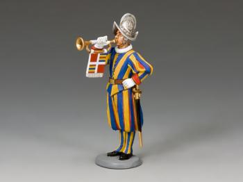 Image of Swiss Guard Musician/Trumpeter--single figure--RETIRED--LAST THREE!