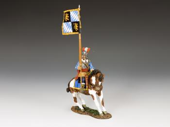 Royalist Mounted Flagbearer--single mounted figure--RETIRED. Royalist Mounted Flagbearer--single mounted figure--RETIRED. #35770