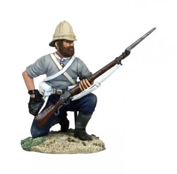 Image of British 24th Foot Kneeling Loading in Shirtsleeves--single figure