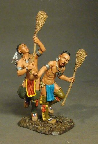 Lacrosse Players Set #2, Woodland Indians, The Raid on St. Francis, 1759--single piece #1