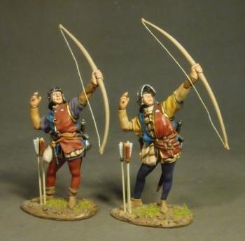 Image of Two Yorkist Archers Set #2, The Retinue of King Richard III, The Battle of Bosworth Field 1485, The Wars of the Roses 1455-1487--RETIRED--LAST TWO!! 