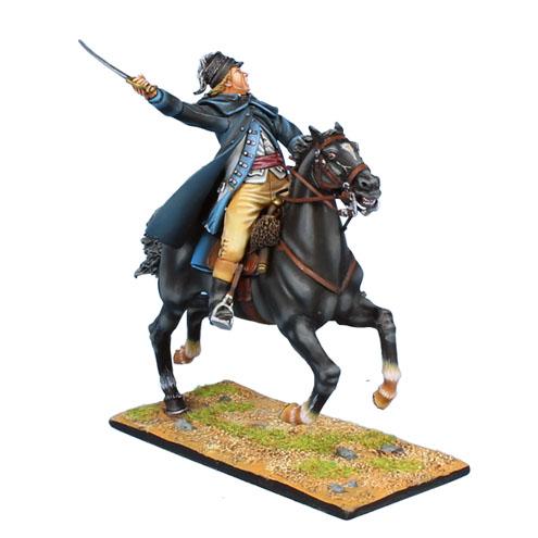 US Continental 3rd Light Dragoons Officer--single mounted figure #2