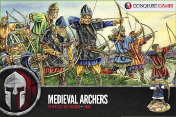 Medieval Archers--28 Plastic Foot Soldiers #1