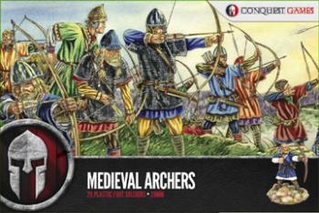 Image of Medieval Archers--28 Plastic Foot Soldiers