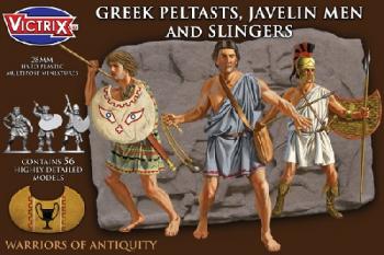 Image of Greek Peltasts and Slingers--56 figures--ONE IN STOCK.