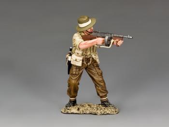 British/Gurkha Officer firing Tommy Gun--single figure--RETIRED. British/Gurkha Officer firing Tommy Gun--single figure--RETIRED. #36731