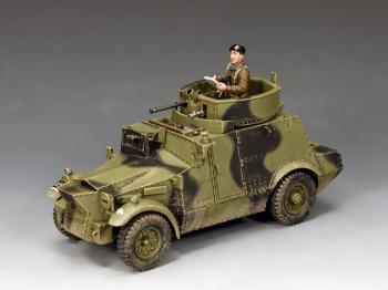Morris CS9 Armoured Car--car and commander figure--RETIRED. #0