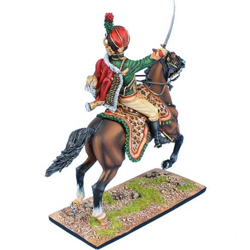 French Imperial Guard Chasseur a' Cheval Officer--single mounted figure #3
