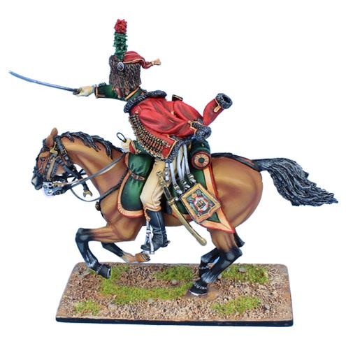 French Old Guard Chasseur a' Cheval Trooper #2--single mounted figure #3