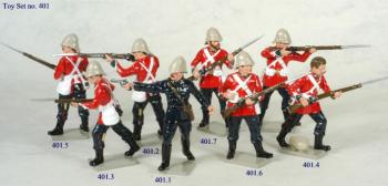 Image of 24th Regiment of Foot, The Zulu War, 1879--eight figures