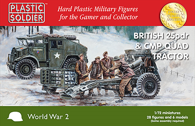 1/72nd 25pdr and CMP Tractor--ONE IN STOCK. #1