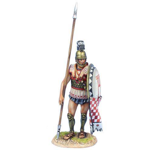 Greek Hoplite Standing with Dory and Shield Curtain--single figure--RETIRED--LAST ONE!! #1