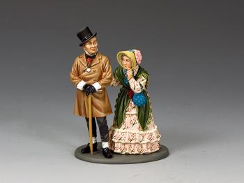 Mr & Mrs. Micawber--two figures on single base #0