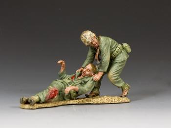Image of No Marine Left Behind--single Marine dragging a wounded comrade--RETIRED--LAST ONE!! Image of No Marine Left Behind--single Marine dragging a wounded comrade--RETIRED--LAST ONE!!
