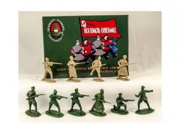 Basevich Russian Civil War Red Army Commanders New 1/32 plastic toy soldiers 