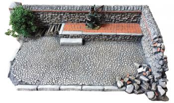 Normandy Farm Courtyard--3 in. H x 12 in. L x 8 in. W Normandy Farm Courtyard--3 in. H x 12 in. L x 8 in. W #37742