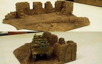One Story Destroyed Building with Road One Story Destroyed Building with Road #5180