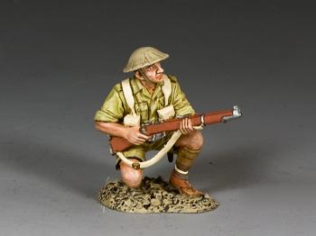 Image of Kneeling WWII Australian Rifleman--single figure -- End-of-the-Run Remainders