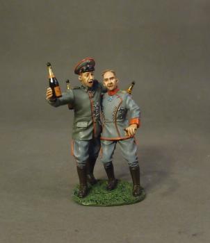 Image of Drink and Be Happy, For Tomorrow We Die, The Great War, 1914-1918--two figures (German pilot and helper) on single base--RETIRED--LAST ONE!! Image of Drink and Be Happy, For Tomorrow We Die, The Great War, 1914-1918--two figures (German pilot and helper) on single base--RETIRED--LAST ONE!!