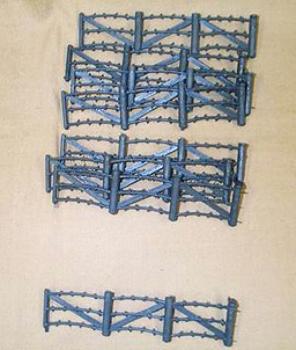 Barbed Wire Fence Sections (8 pcs - gray) Barbed Wire Fence Sections (8 pcs - gray) #37971