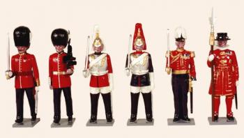 Image of Officers and Guardsmen, Guards of London--six figures