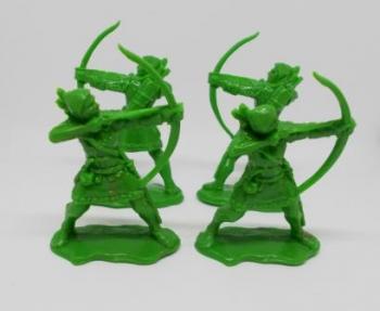 Medieval Archer--four figures molded in Green Medieval Archer--four figures molded in Green #38022