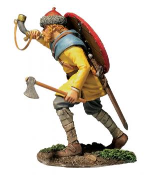 Image of Arnljot, Viking Advancing Blowing Horn--single figure