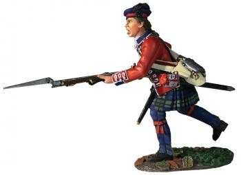 Image of 42nd Royal Highland Regiment Battalion Coy Charging No.1, 1760-63--single figure