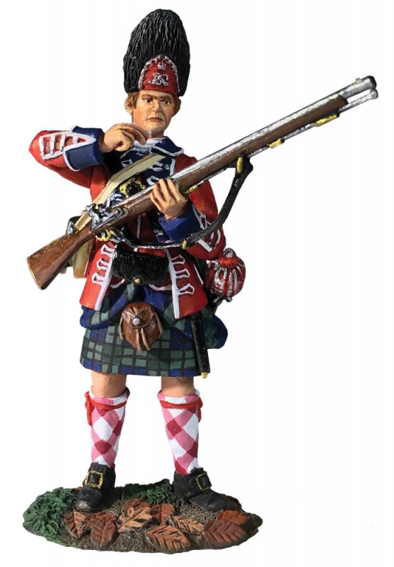 42nd Royal Highland Regiment Grenadier Standing Tearing Cartridge, 1760-63--single figure #1