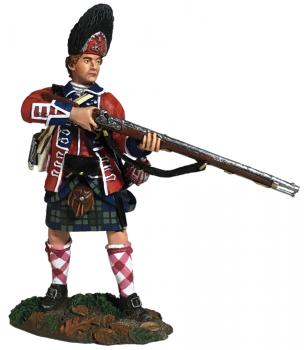 Image of 42nd Royal Highland Regiment Grenadier Standing Alert, 1760-63--single figure