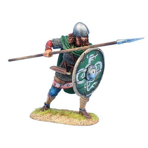 Viking Warrior Shieldwall with Spear--single figure #1