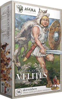 Republican Roman Velites--16 28mm plastic miniatures #1