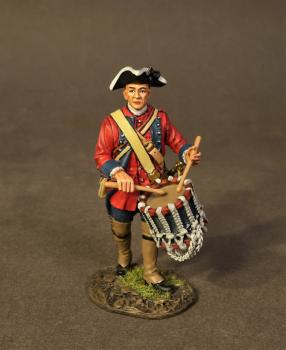 Image of Drummer #1, 60th (Royal American) Regiment of Foot, 13th September 1759, Battleof the Plains of Abraham--single figure Image of Drummer #1, 60th (Royal American) Regiment of Foot, 13th September 1759, Battleof the Plains of Abraham--single figure