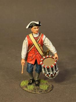 Image of Drummer #3, 60th (Royal American) Regiment of Foot, 13th September 1759, Battleof the Plains of Abraham--single figure Image of Drummer #3, 60th (Royal American) Regiment of Foot, 13th September 1759, Battleof the Plains of Abraham--single figure
