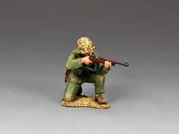 Image of U.S. Marine Kneeling Firing Carbine--single figure--RETIRED--LAST ONE!!